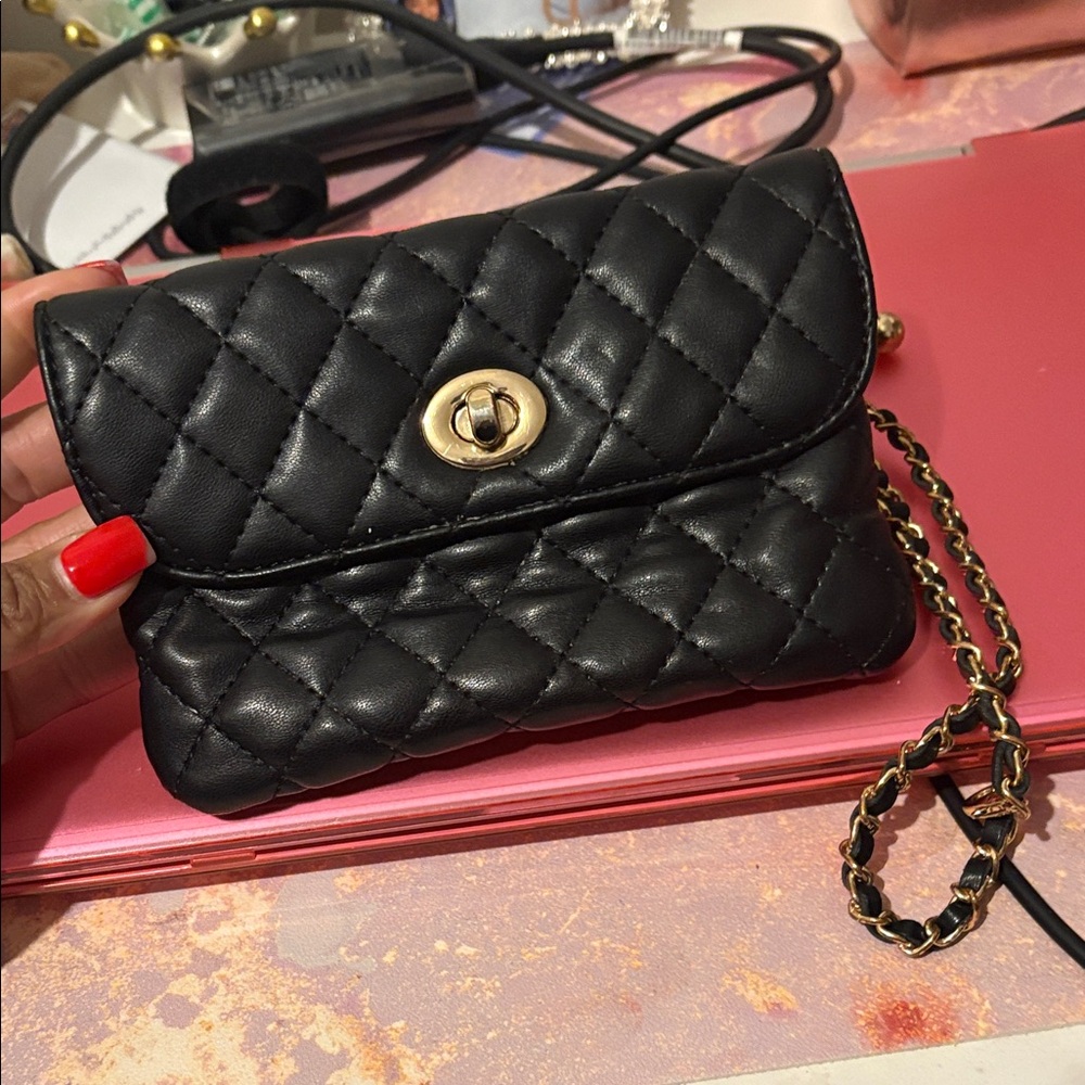 Elegant Black Fanny bag